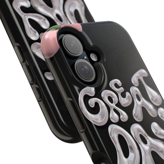 Magnetic Phone Cases, Cute Flower Design, Great Day Phone Cover, Floral Tough Cases, Gifts for Her, Birthday Presents
