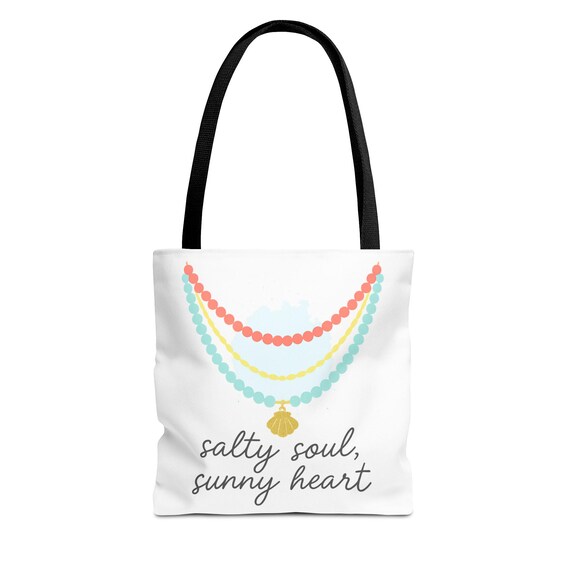 Boho Beaded Necklace Canvas Tote Bag - Eco-Friendly Shoulder Bag for Women, USA Gift, Chic Bohemian Handbag, Chic Shopping, Aesthetic Boho