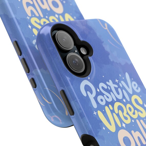 Positive Vibes Magnetic Phone Case - Unique Gift, Trendy Accessory, Bold Design for Self-Expression, Everyday Use, Phone Protection