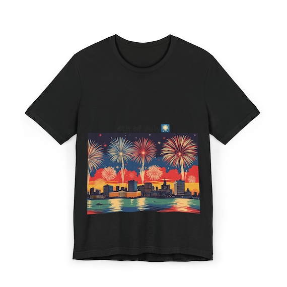 Retro 4th of July T-Shirt, Independence Day Tee, Patriotic USA Shirt, Unisex Jersey Top, American Flag Clothing