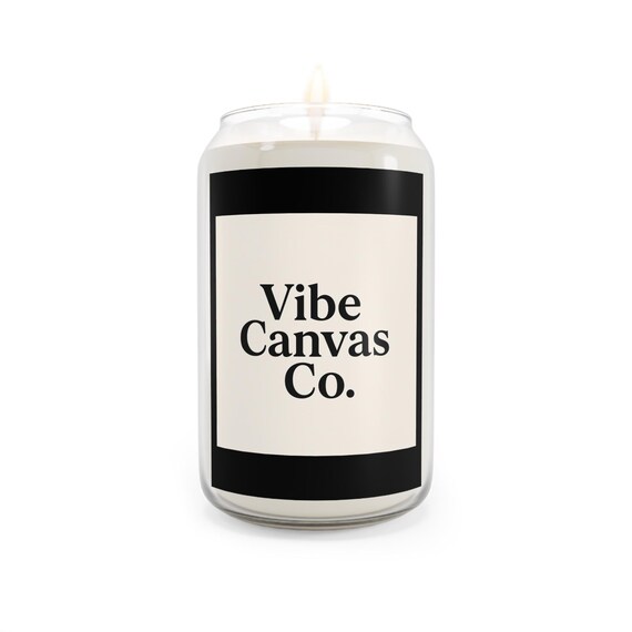 Scented Candle, Personalized Label Gift for Relaxation or Wedding - Custom Fragrance Candle Holder, Decorative Aromatherapy Present, Home