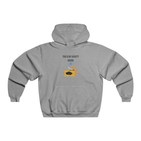 Men's Relaxed Hooded Sweatshirt with Wholeness Design, Cozy Pullover, Gift for Him, Autumn Essential, Casual Wear