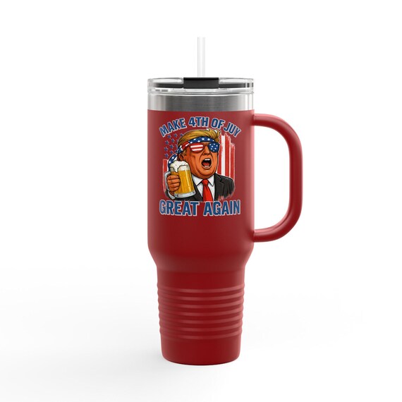 Make 4th of July Great Again Insulated Travel Mug | Patriotic Drinkware, BBQ Accessory, Independence Day Gift, Seasonal Party Mug, [...]