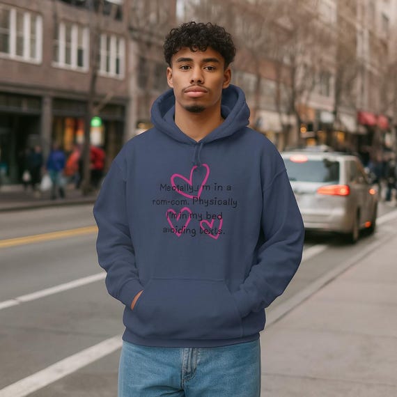Cute Rom-Com Hoodie for Dreamers, Cozy Sweatshirt Gift for Her, Perfect Valentine's Day Present, Casual Love Quote Hoodie, Trendy [...]