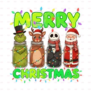 Personnages de Noël drôles en pots PNG, Clipart vacances (fichier transparent haute résolution)