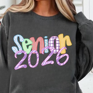 Senior 2026 PNG: Brushstroke Graduation Design (Digital Download, SVG Included)