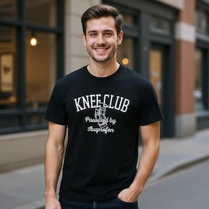 Unisex T-Shirt Knie-Chirurgie-Korsett-Shirt, ACL-Chirurgie-Geschenk, Knie-Chirurgie-Geschenk, zerrissene ACL, postoperatives Geschenk