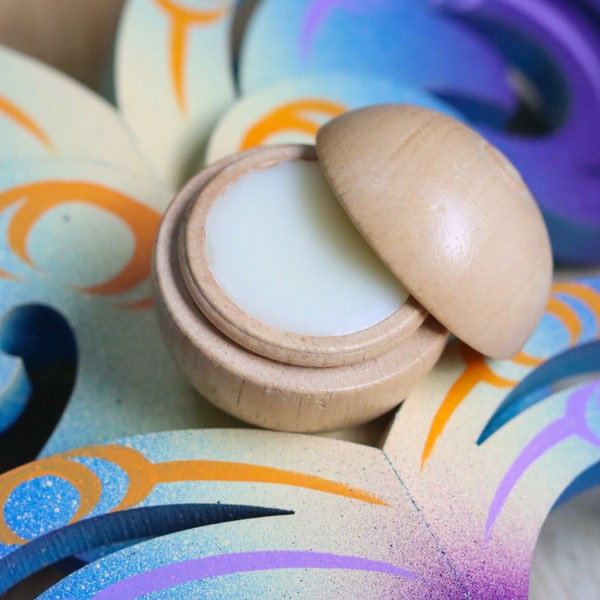 Solid Perfume | Pacific Goddess | handmade wooden pot | warm sensual fragrance