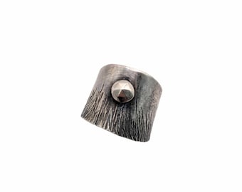 Sterling Silver - Adjustable Cuff Ring