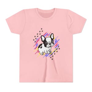 Playful Puppy Youth Tee - Cute Dog Graphic Shirt, Gifts for Dog Lovers, Summer Fashion, Kids Birthday, Pet Lover Apparel