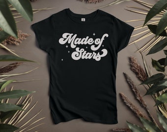 Made of Stars Tee,  Celestial Shirt, Skyline Fever, Women's Softstyle Tee