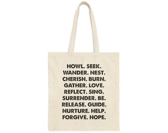 Way Of Life Cotton Canvas Tote Bag