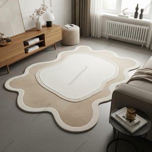 Hand tufted Modern Neutral Custom Cozy Wool Rug,8x10/ 9x10/10x12 carpet for home Decor