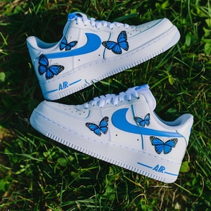 Blue Butterflies - Custom Nike Air Force 1s