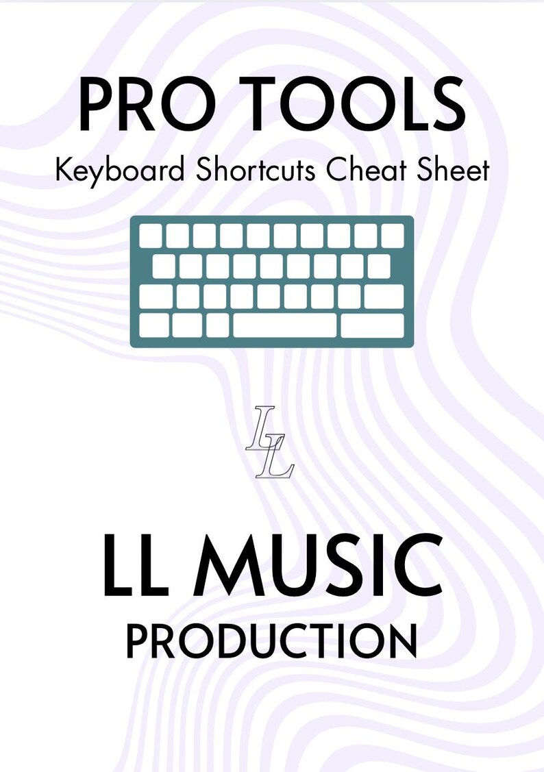 Pro Tools Keyboard Shortcut Cheat Sheet - Etsy