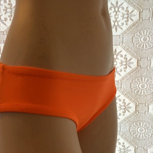INDIE ATTIRE - Boycut Hipster Bikini Bottom - Neon Orange