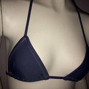 INDIE ATTIRE - String Bikini Top - Slate Grey