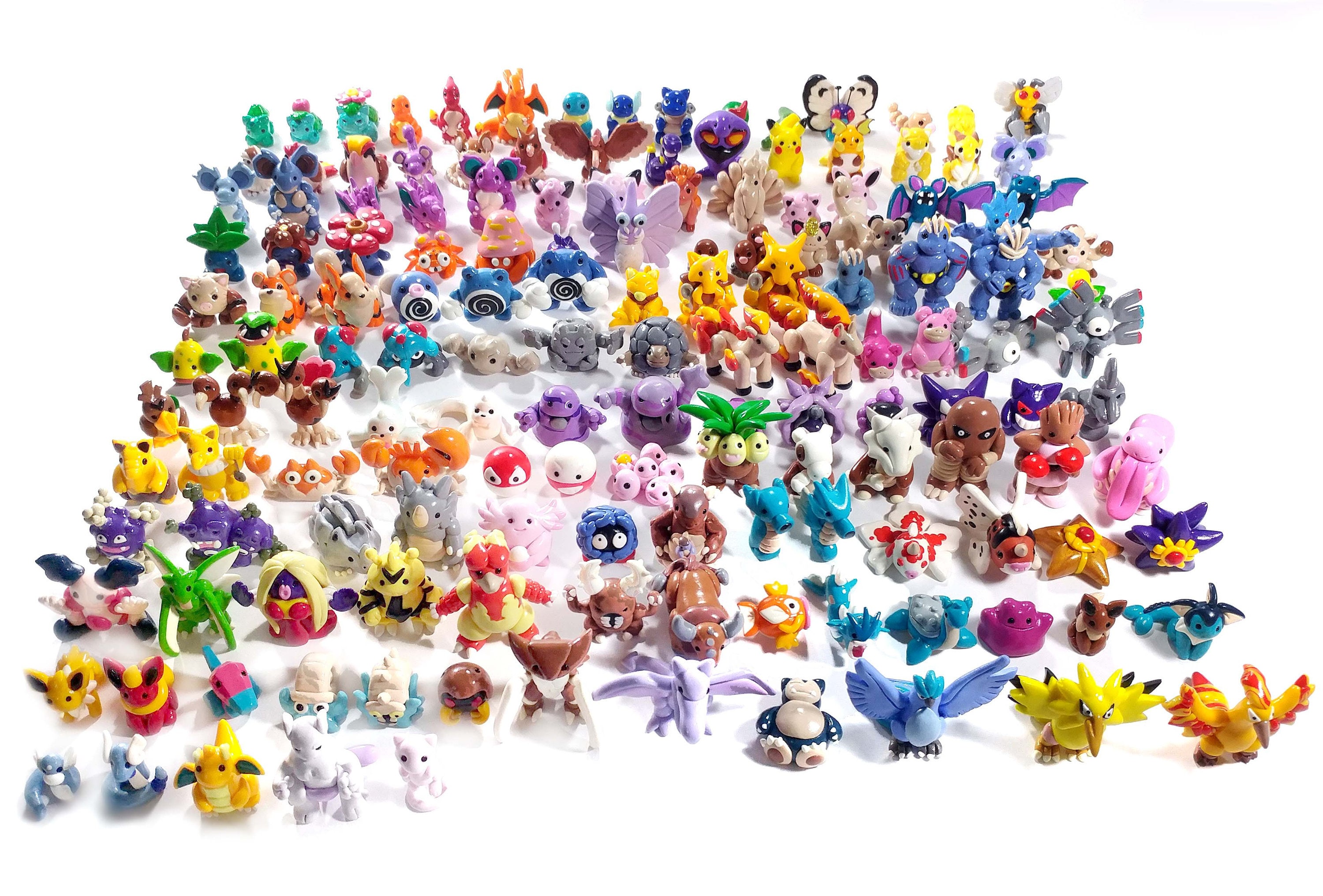 Alle 151 Pokemon Figuren der Generation Eins Etsy