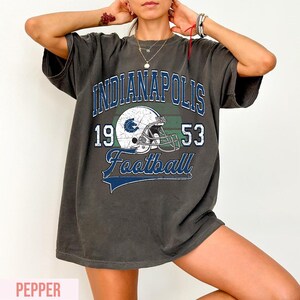 Indianapolis Football Vintage Style Comfort Colors T-Shirt, Indianapolis Football Tshirt, Football Tshirt, Sunday Football