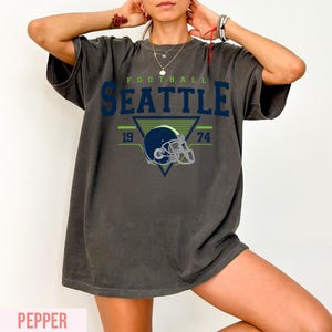 Seattle Football Vintage Style Comfort Colors T-Shirt, Seahawks Football Tshirt, Football Tshirt, Sunday Football