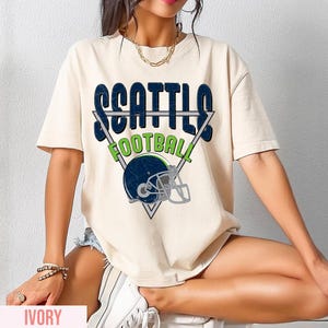 Seattle Football Vintage Style Comfort Colors T-Shirt, Seattle Football Tshirt, Football Tshirt, Sunday Football