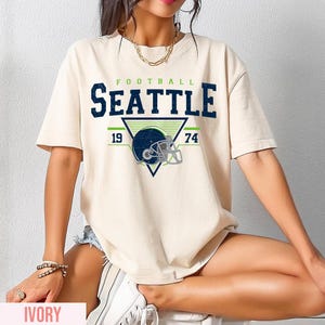 Seattle Football Vintage Style Comfort Colors T-Shirt, Seahawks Football Tshirt, Football Tshirt, Sunday Football