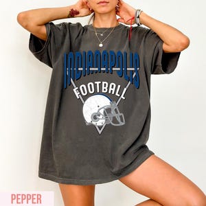 Indianapolis Football Vintage Style Comfort Colors T-Shirt, Indianapolis Football Tshirt, Football Tshirt, Sunday Football