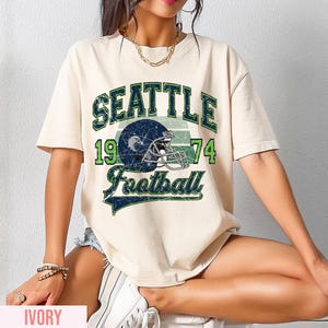 Seattle Football Vintage Style Comfort Colors T-Shirt, Seattle Football Tshirt, Football Tshirt, Sunday Football
