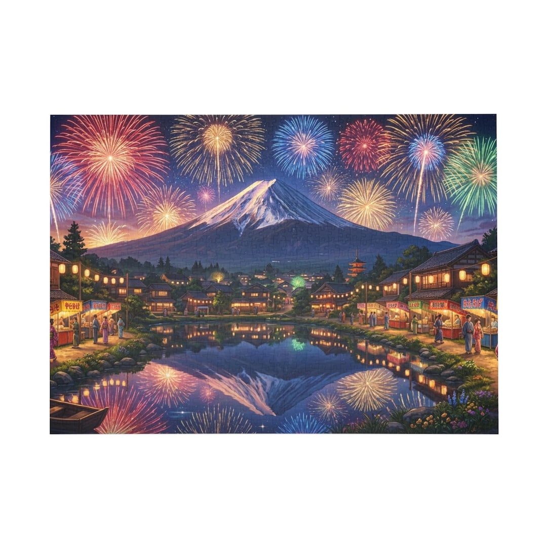 Mount Fuji Fireworks 1000 Piece Jigsaw Puzzle for Adults Japanese ...