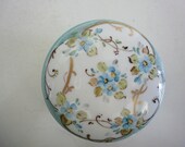 Vintage Italian Porcelain Trinket Box Hand Painted Italian Porcelain Small Box