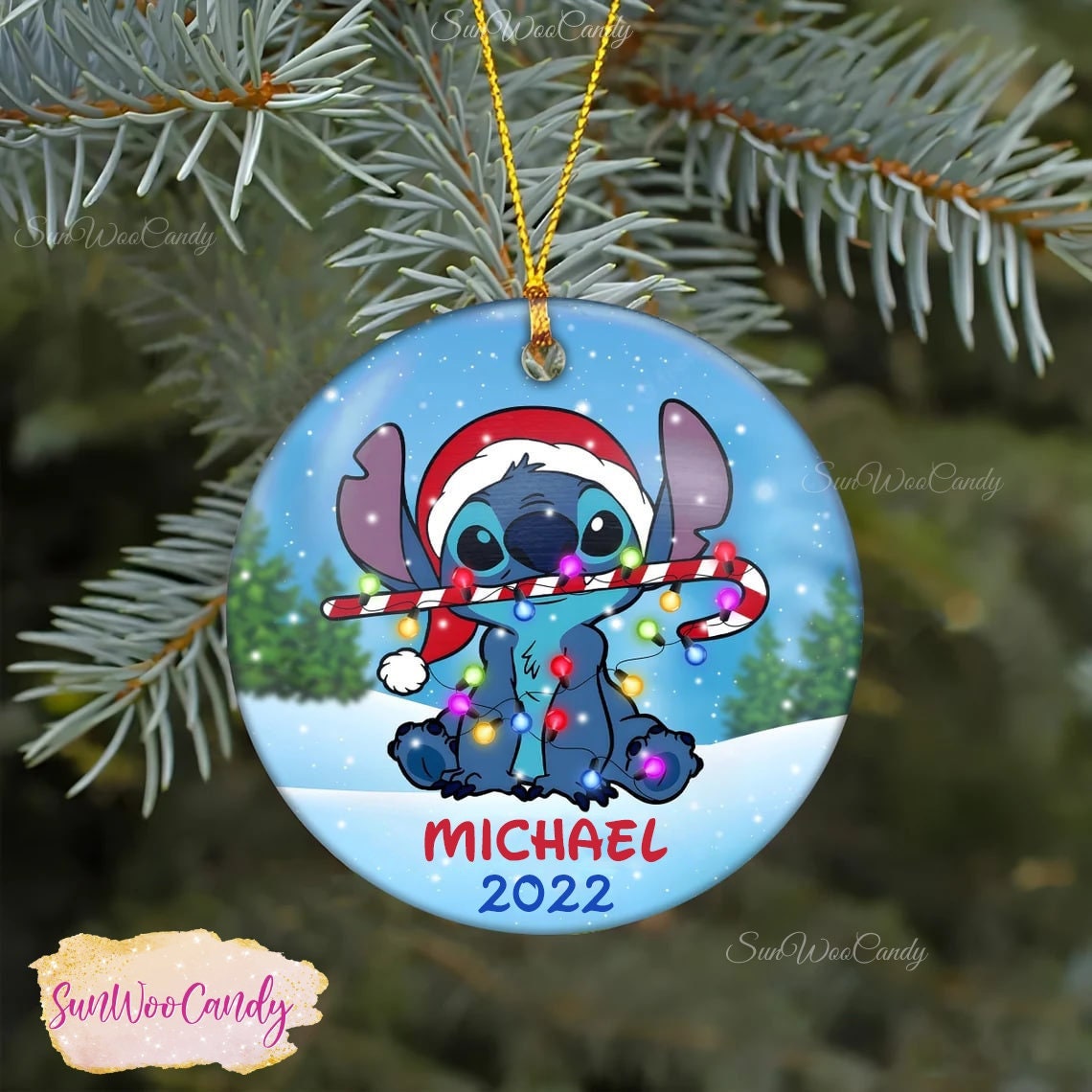 Personalized Stitch Ornament, Disney Stitch Ornament, Stitch - Inspire  Uplift