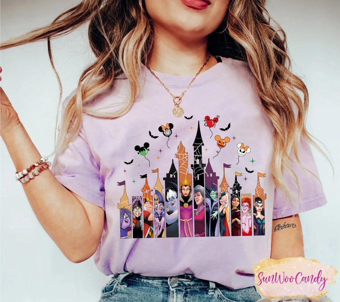 Discover Camiseta Villanas de Disney Personaje de Disney Divertido Vintage para Hombre Mujer