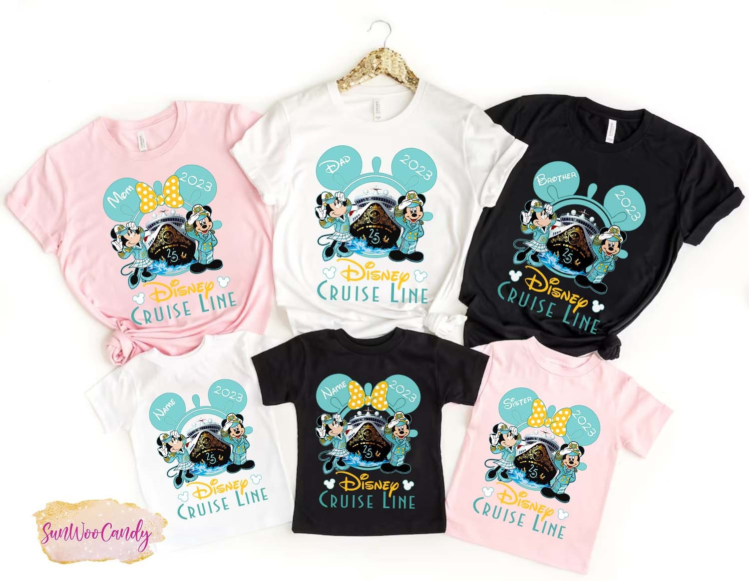 Discover Disney Cruise Line 2023 Shirt, Personalized Disney Cruise 25th Shirt, Disney Group Shirt, Mickey Minnie Shirt, Disney Cruise Family Shirt