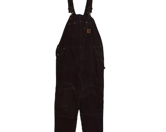 Vintage 90s Carhartt Tan Insulated Coveralls - 46 Short | Cotton