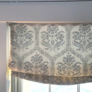 Custom soft folded roman shades