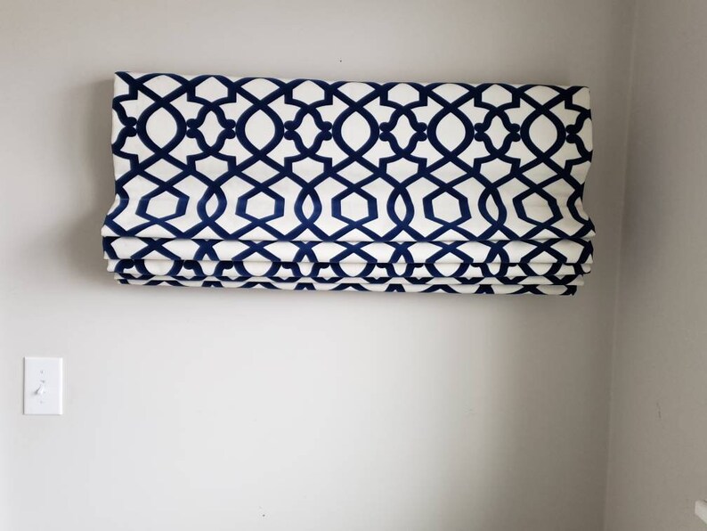 Cordless custom roman shades