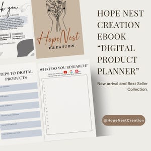 Digital Product Planner Printable, 36-Page Business Idea Workbook, Product Creation Planner, Instant Download Entrepreneur Template