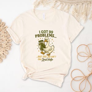 Funny Christian Duck Shirt, Faith Humor Graphic Tee, Bible Verse Joke T-Shirt, Religious Gag Gift for Believers