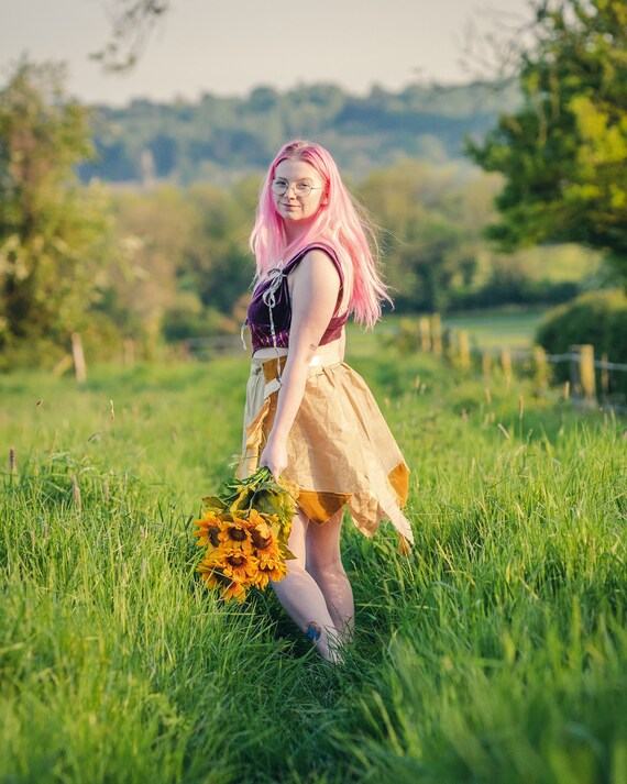 Recycled cotton wrap mini skirt ragged pixie skirt up to Plus size Recycled cotton wrap mini skirt ragged pixie skirt up to Plus size