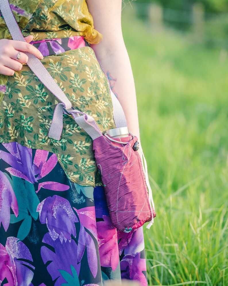Water Bottle Bag Glastonbury Festival Steel Flask Carrier Etsy