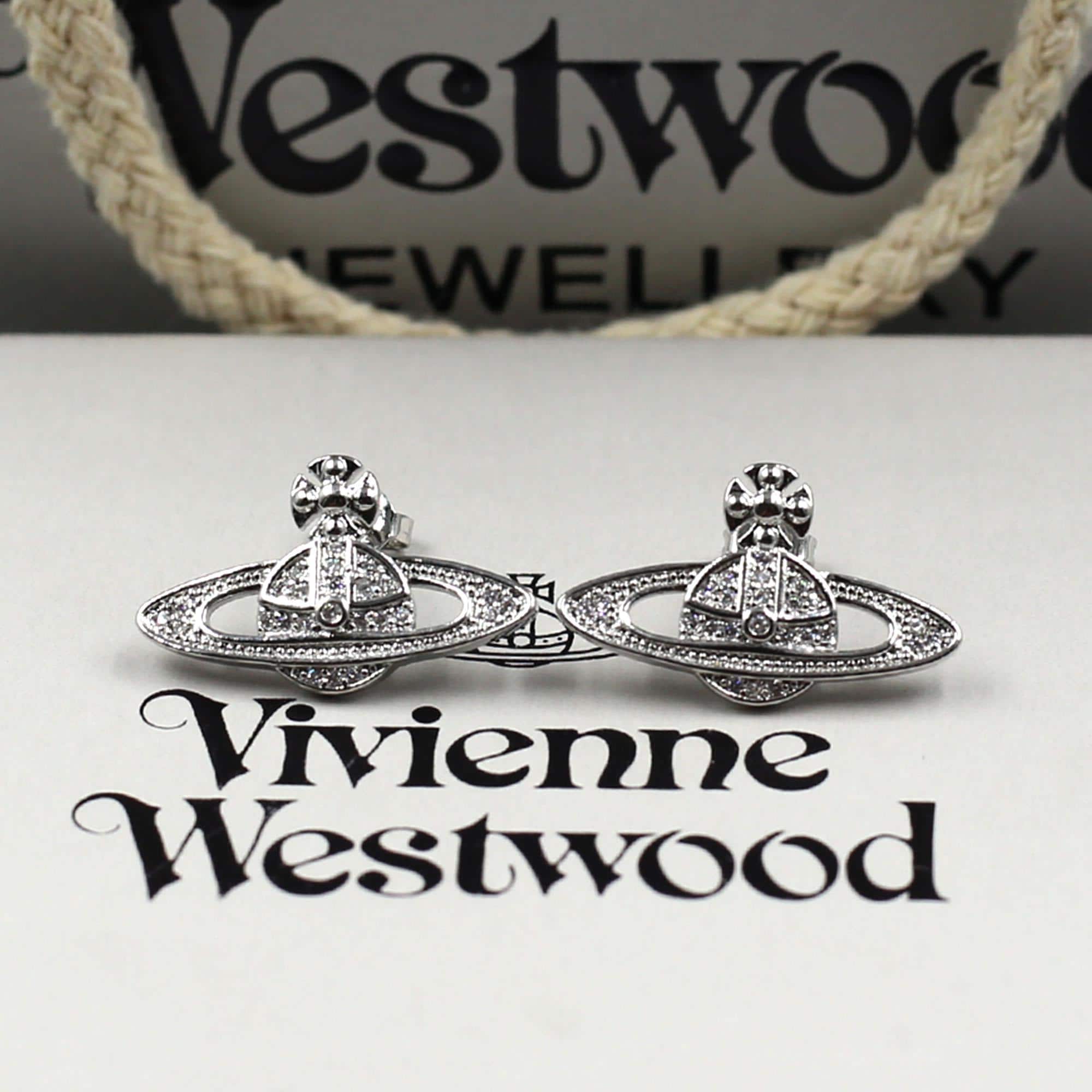 Silver Vivienne Westwood Earrings - Etsy