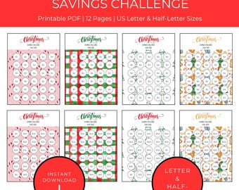 Christmas Savings Challenge: Holiday Budget Planner (Printable PDF Bundle)