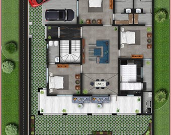 Custom Floor Plan Design: Architectural Layout (PDF & DWG Digital Download)