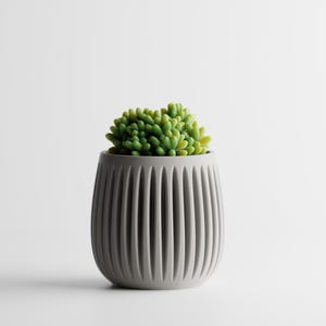 3D-utskriven kruka – Modern design, flera storlekar (S–XXL), miljövänlig PLA