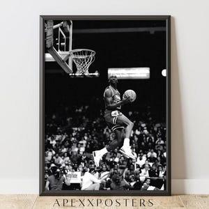 マイケルジョーダン 絵皿SLAM DUNK CHAMPIONサイン印刷入り Michael Jordan Slam Dunk Poster - Etsy
