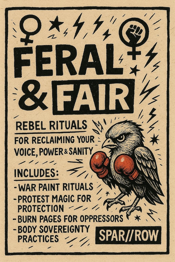 Rebel Women's Ritual Zine: Feminist Protest Magic, Spiritual Punk Art (Digital Download, PDF