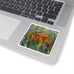 Vibrant Art Kiss-Cut Stickers | Unique Laptop Decor, Fun Scrapbooking, Gift for Art Lovers, Colorful Wall Art, Creative Accessories