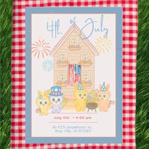 Fourth of July Party Digital Card Invitation