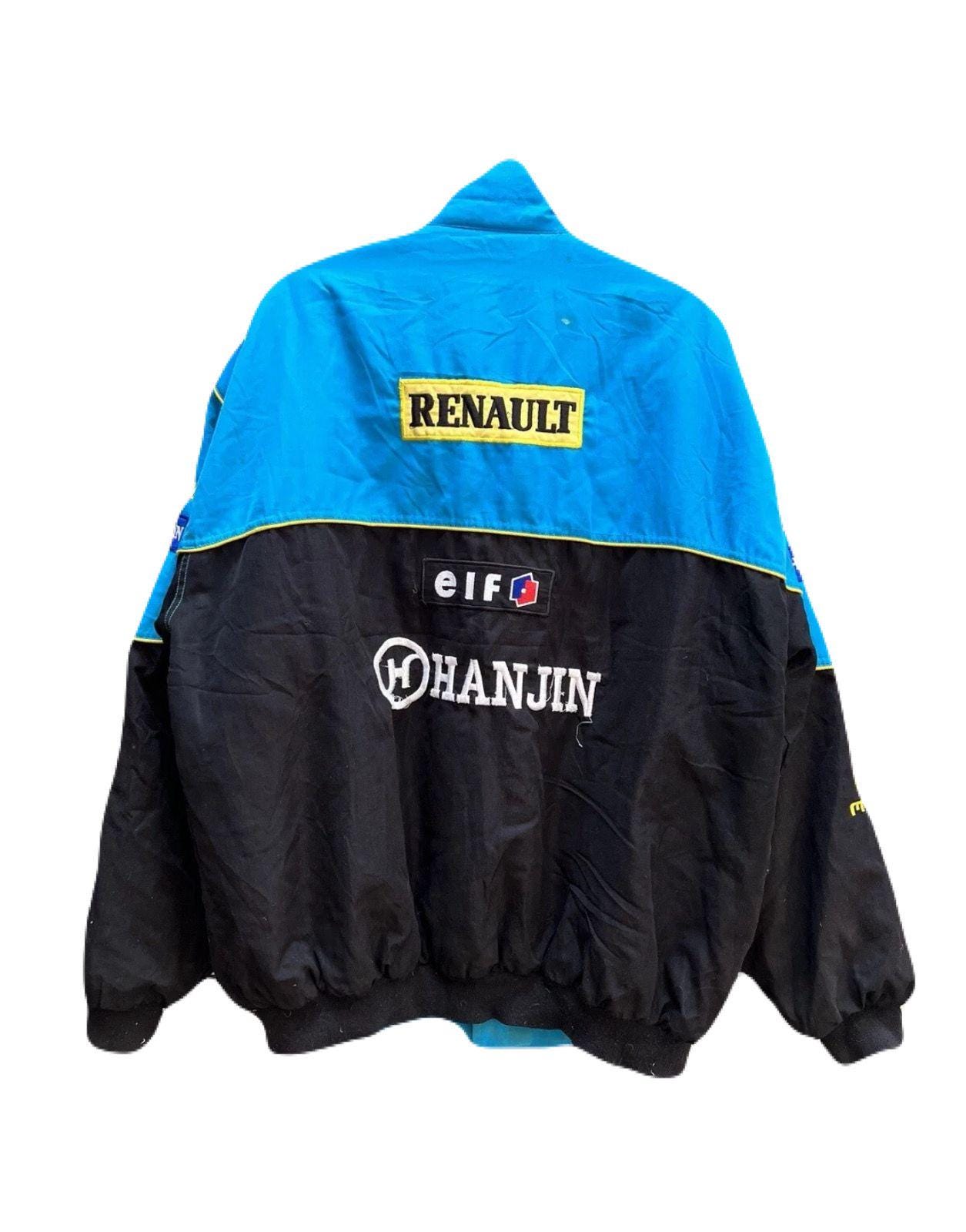 Adult F1 Vintage RENAULT Embroidery Racing Jacket With Free (gift