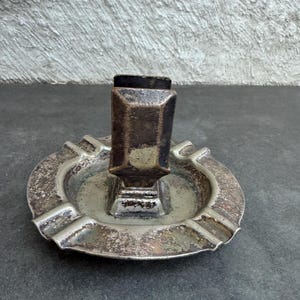 Silver Matchbox With Ashtray - Etsy